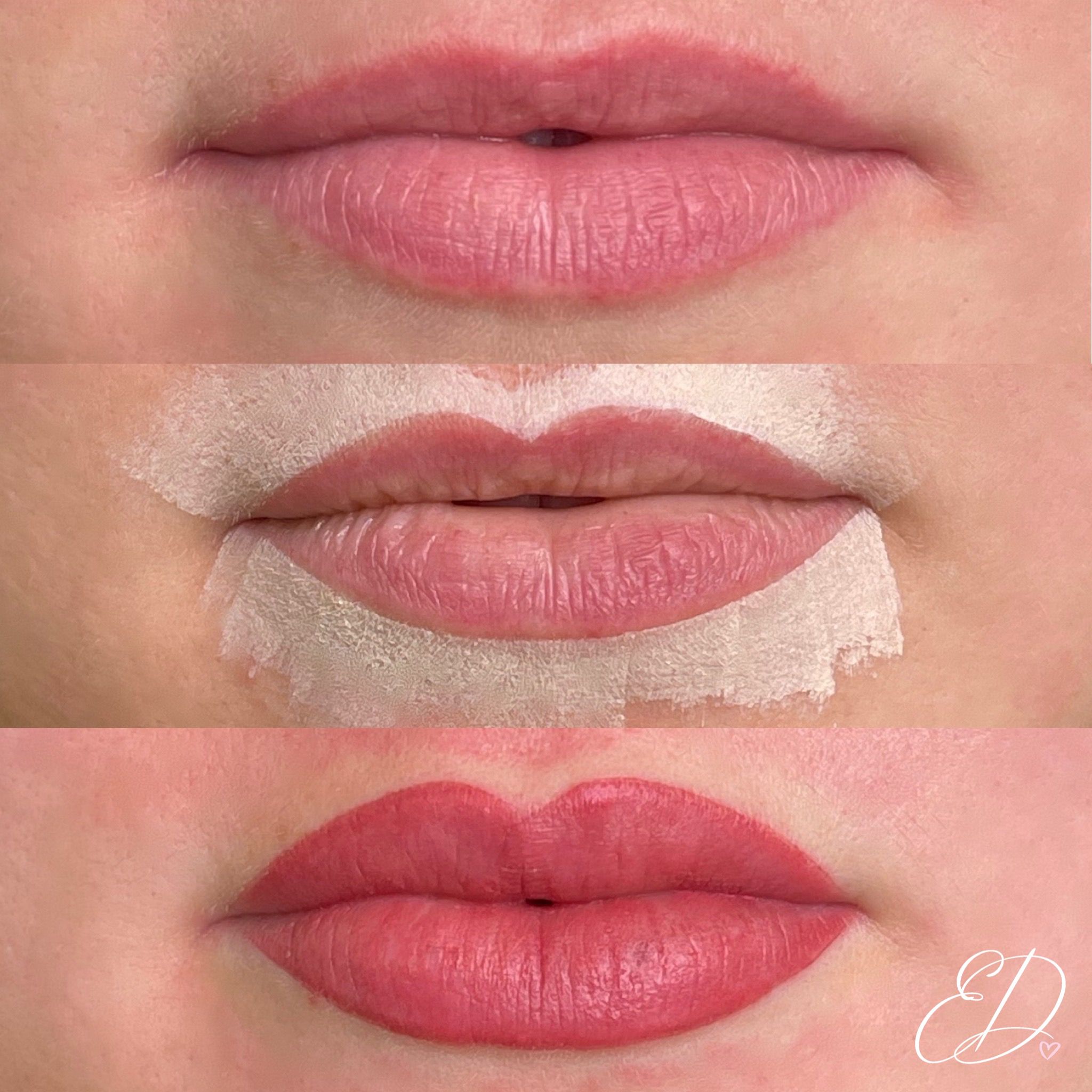 Lip blush process — Emma Dolding SPMU